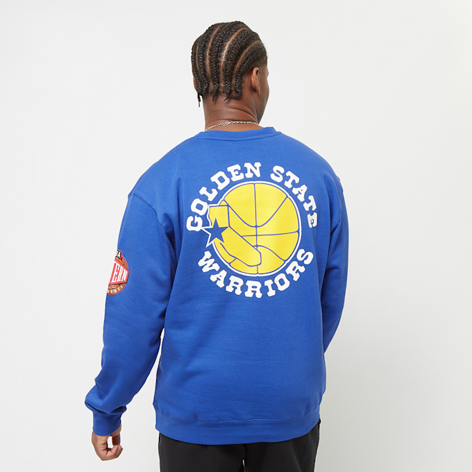 Mitchell & Ness NBA There And Back Fleece Crew Golden State Warriors plava 24606 1