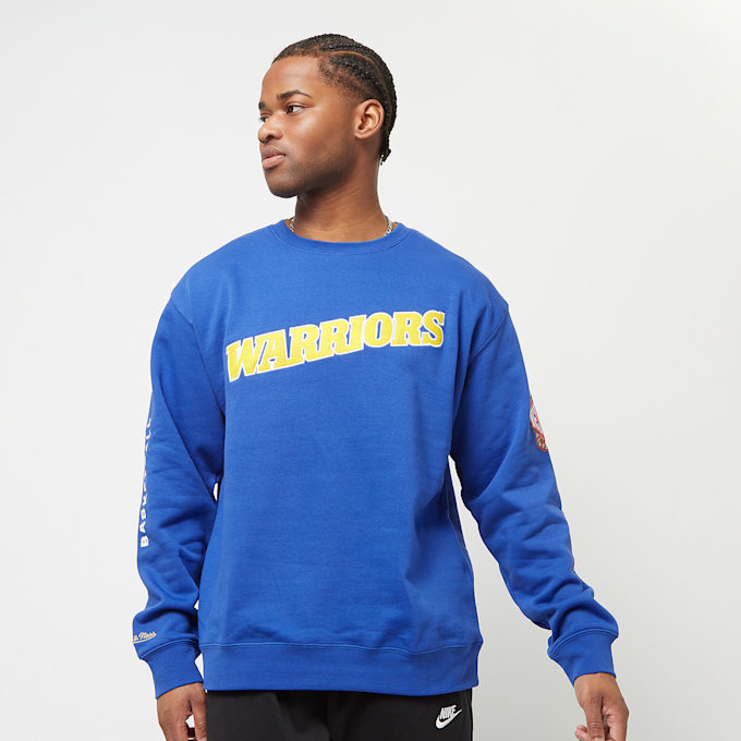 Mitchell & Ness NBA There And Back Fleece Crew Golden State Warriors bleu 24606 2