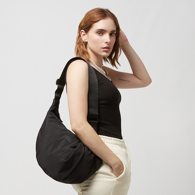 SNIPES Rubber Badge Basic Logo Big Shoulder Bag preto 24614 4