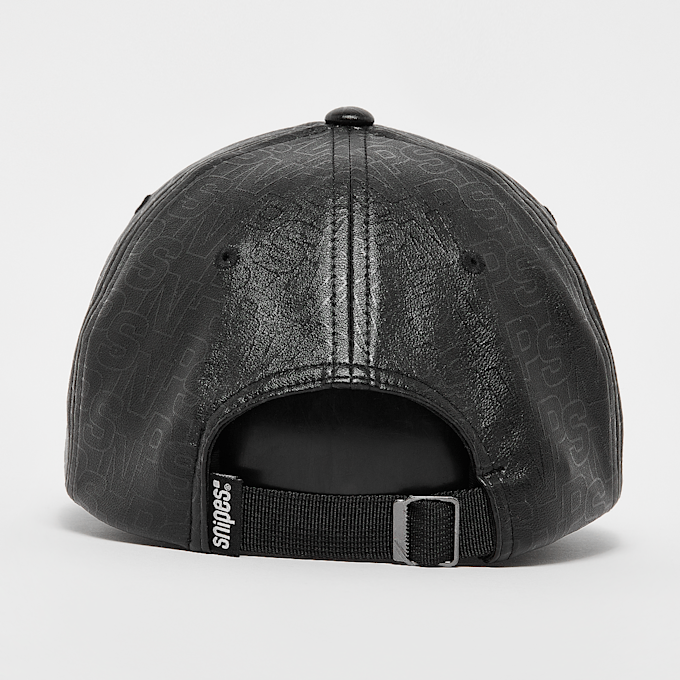 SNIPES Printed Fake Leather Pattern Baseball Cap noir 24616 2