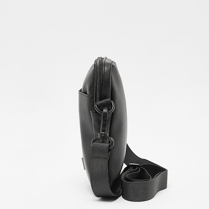 SNIPES Metal Badge Basic Logo Fake Leather Mobile Bag cinzento 24618 2