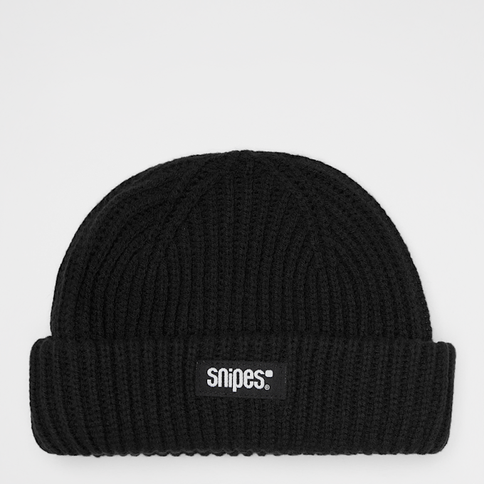 SNIPES Woven Label Basic Logo Fisherman Beanie zwart 24630 1