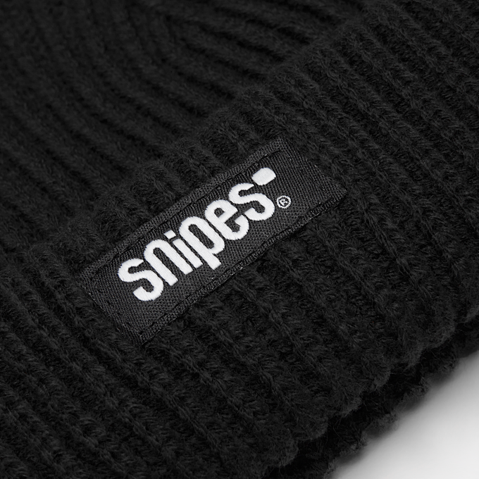 SNIPES Woven Label Basic Logo Fisherman Beanie schwarz 24630 3