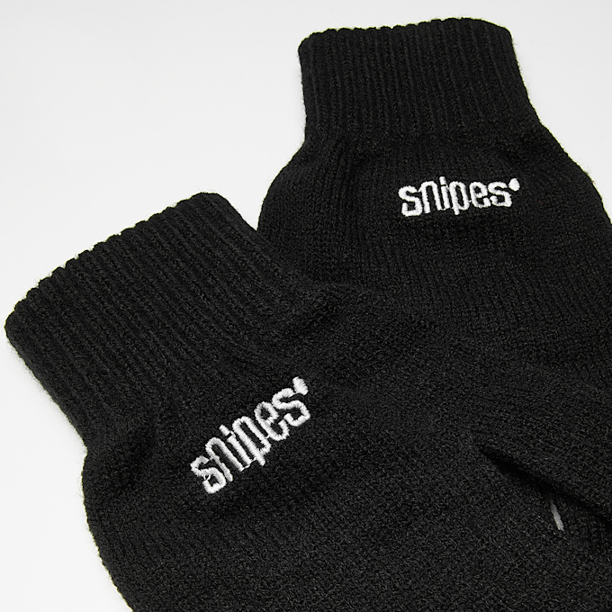 SNIPES Basic Logo Knitted Gloves zwart 24632 1