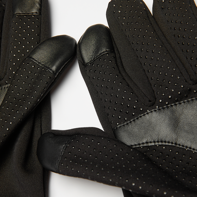 SNIPES Woven Flag Label Basic Logo Tech Fleece Gloves preto 24633 3