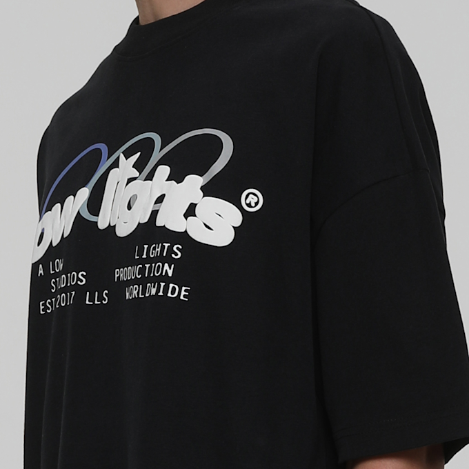 Low Lights Studios Arctic Ring Logo Tee zwart 24671 3