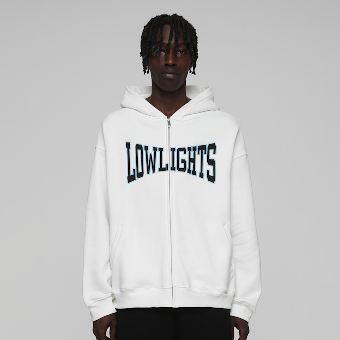 Low Lights Studios Boxer Zip-Hoodie biały 24678 1