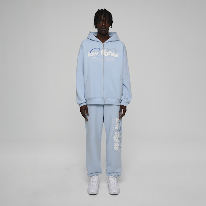 Low Lights Studios Arctic Ring Logo Zip-Hoodie plava 24692 4