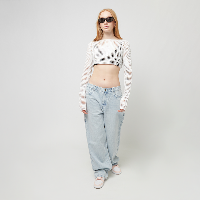 Karl Kani Retro Crochet Crop Longsleeve weiß 24716 4