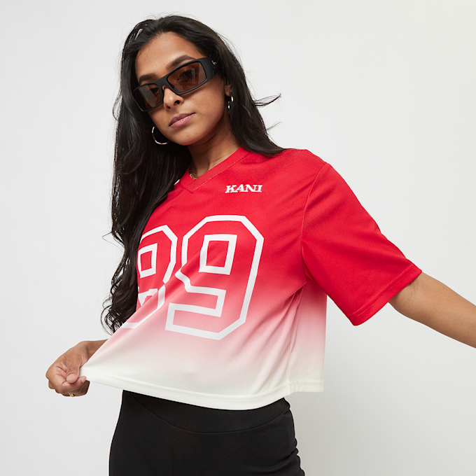 Karl Kani Retro Gradient Crop Jersey vermelho 24717 1