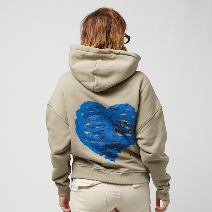 PEQUS Cropped Island of Heartbreaks Hoodie szary 24721 1