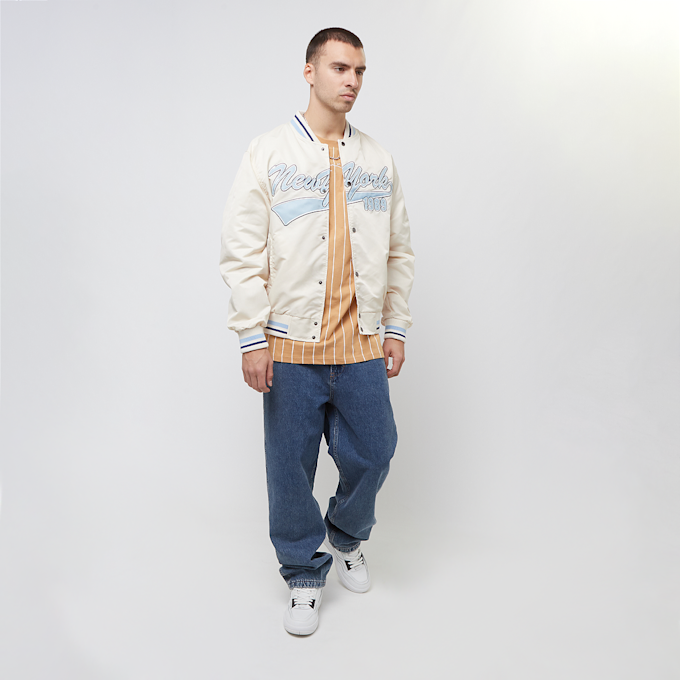 Karl Kani Varsity Bowling Jacket beige 24728 5