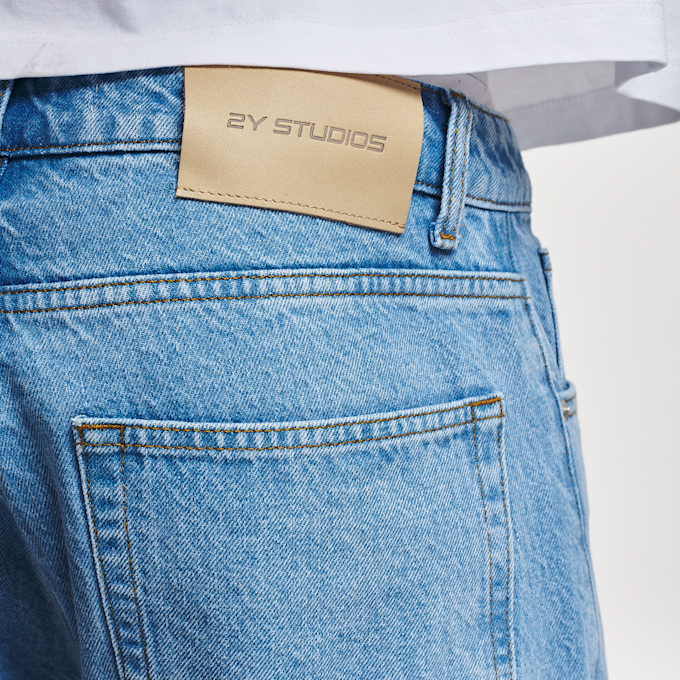 2Y STUDIOS Gabrie Basic Straight Jeans bleu 24748 3