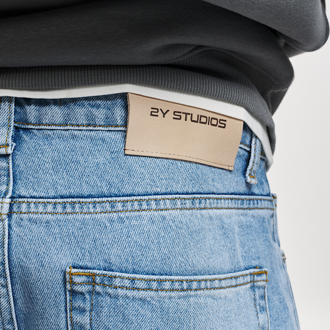 2Y STUDIOS Anduin Ripped Baggy Jeans azul 24755 4