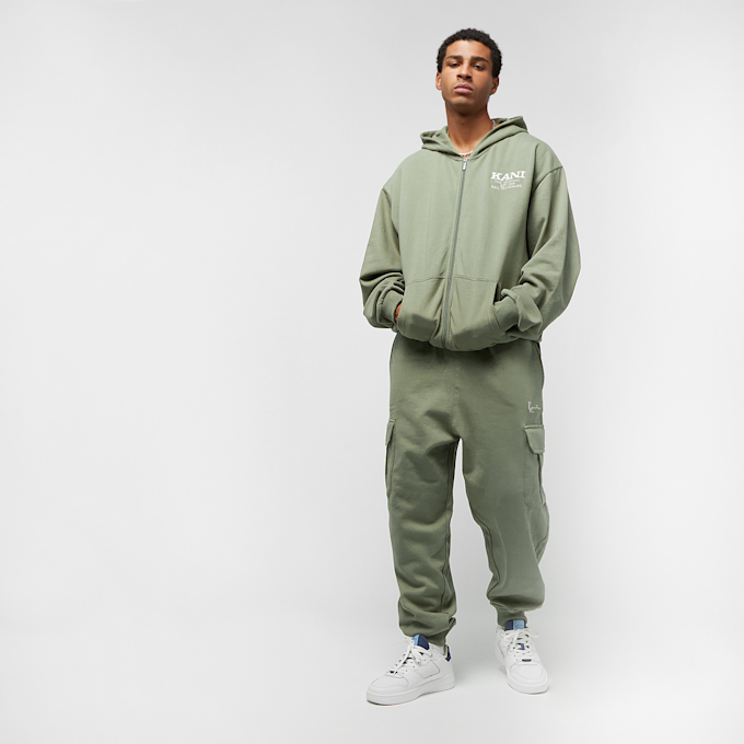 Karl Kani Chest Retro Oversized Zip Hoodie zelena 24796 5