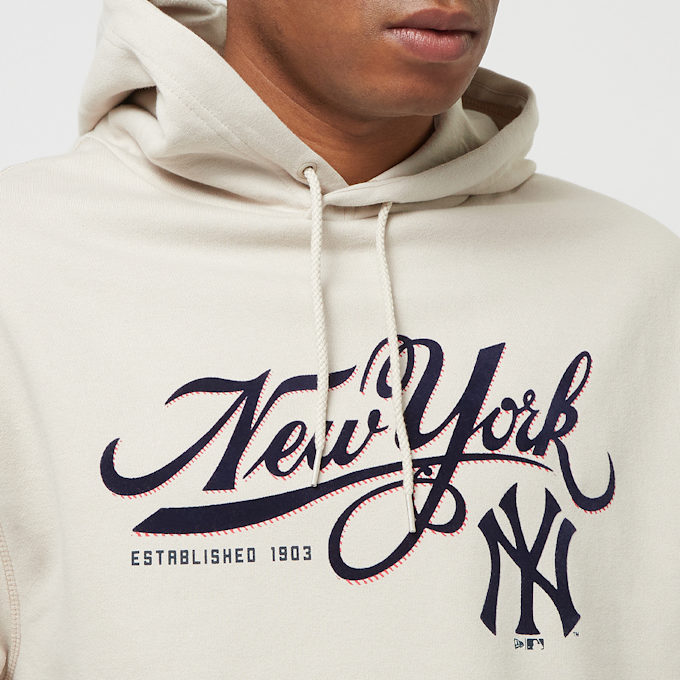 New Era MLB Retro Graphic Oversized Hoody New York Yankees beż 24881 3