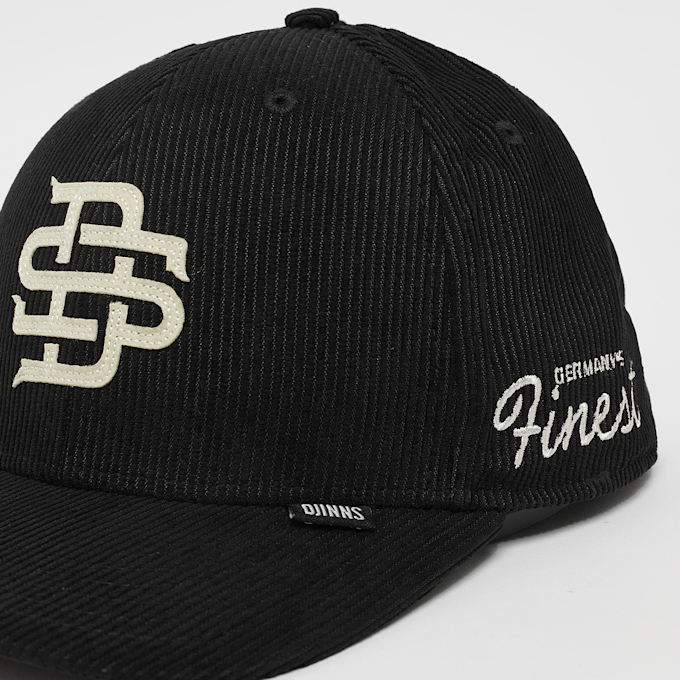 DJINNS 6 Panel TrueFit CordFelt negro 24882 4