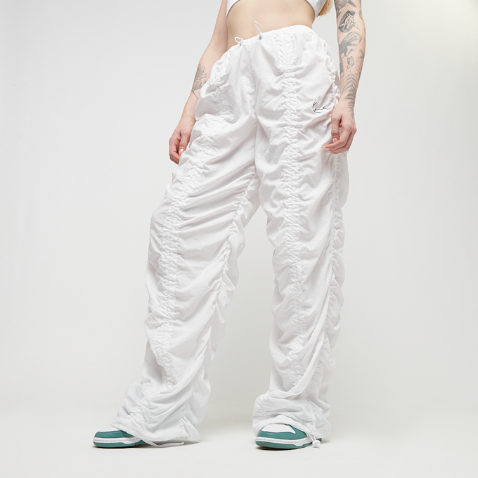 Karl Kani Small Signature Gathering Parachute Pants blanc 24939 1