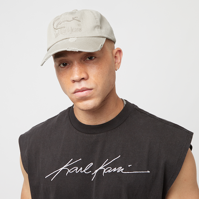 Karl Kani Jeans Block Oversize Embro Cap bege 24961 5