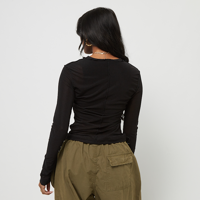 Urban Classics Exposed Seam Mesh Longsleeve czarny 24986 2