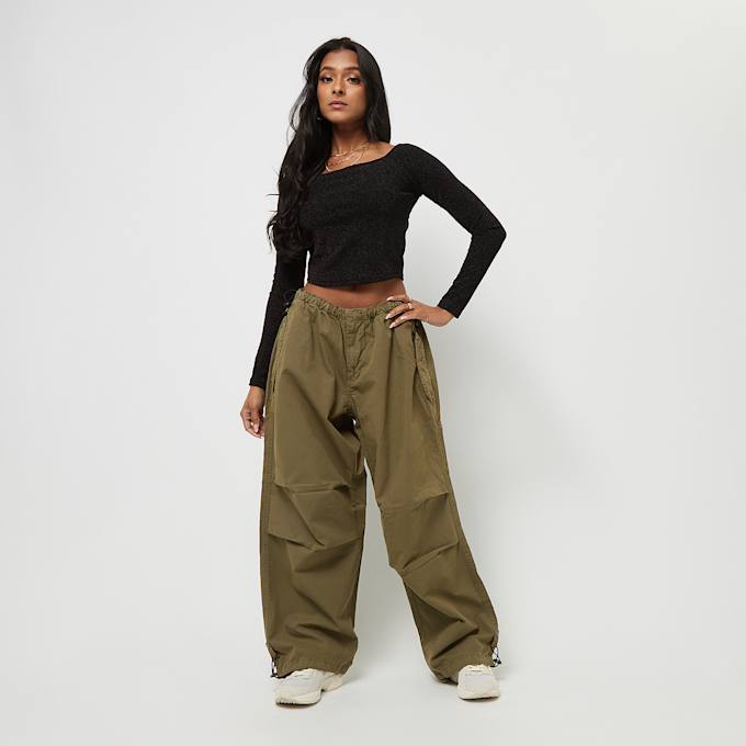 Urban Classics Off Shoulder Glitter Longsleeve zwart 24989 3