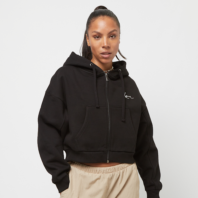 Karl Kani Small Signature Essential Crop Zip Hoodie schwarz 25034 1