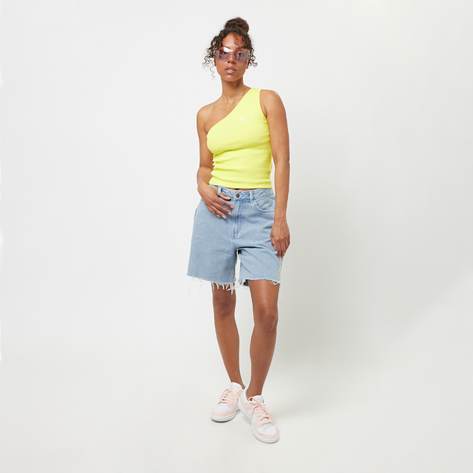 Karl Kani Chest Signature Essential Asymmetric Rib Top jaune 25036 4