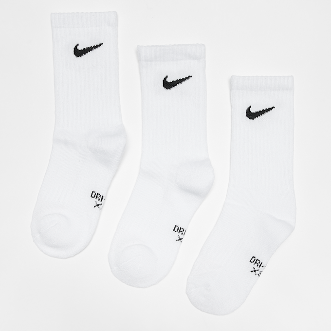 Nike 3 PACK - Dri-Fit Performance Basic Crew Socks blanco 25273 1