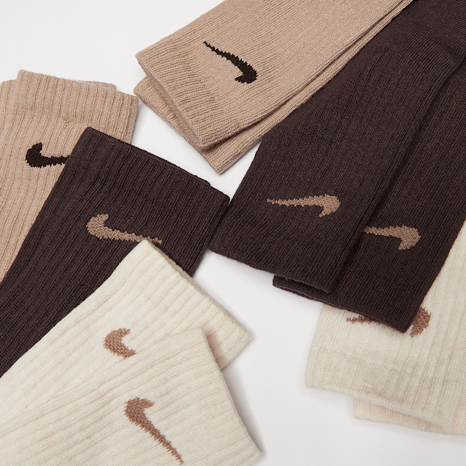 Nike 6 PACK - Dri-Fit Performance Basic Crew beige 25275 2