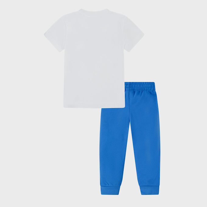 Nike Sportswear Short Sleeve Tee Fleece Pants Set (2 Piece) bleu 25325 2