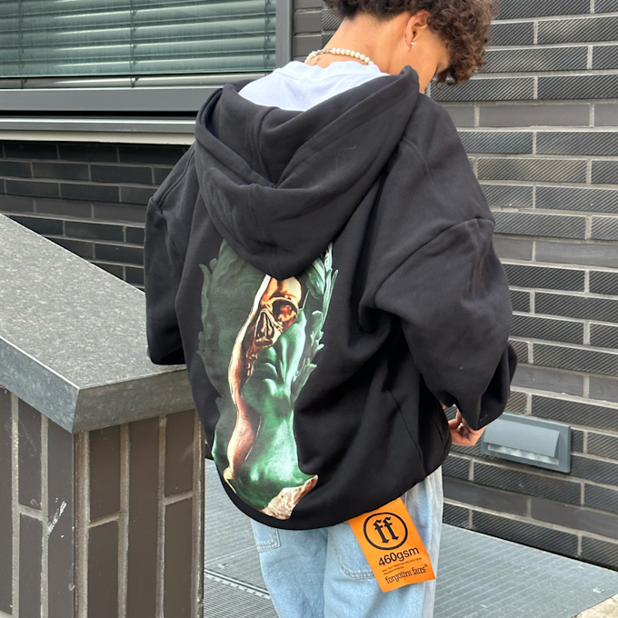 Forgotten Faces Caesar Ultra Heavy Zip Hoodie negro 25354 7