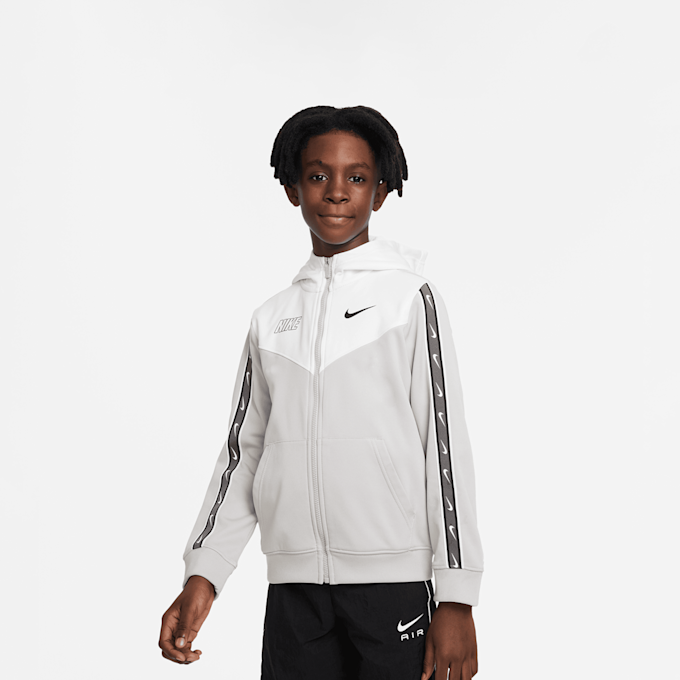 Nike   Sportswear Repeat Swoosh Full-Zip Hoodie blanc 25459 1