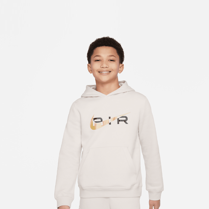 Nike Sportswear Air Fleece Basketball Pullover Hoodie beż 25485 1