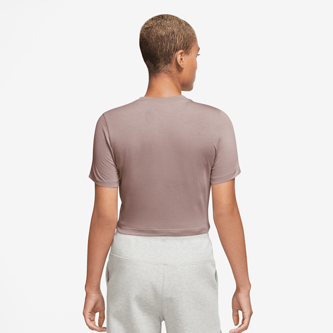 Nike Sportswear Essentials Slim Crop Top brązowy 28223 2