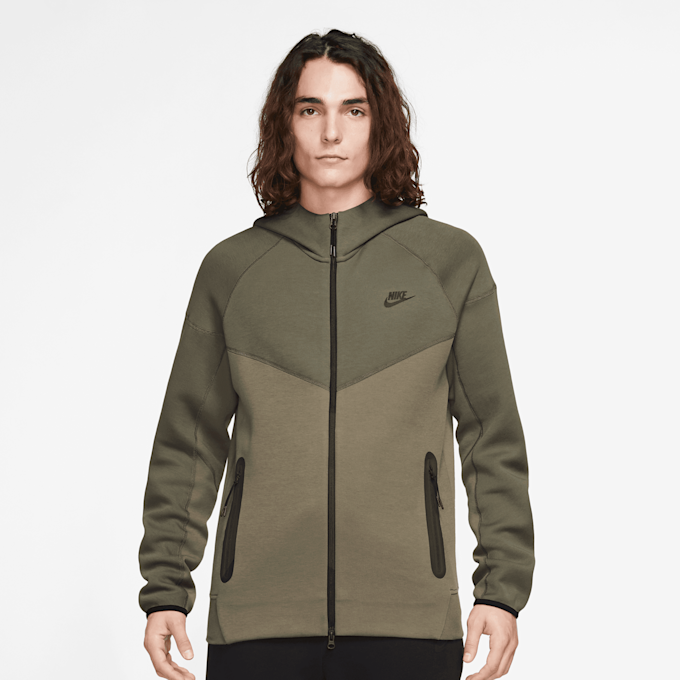 Nike   Tech Fleece Full-Zip Windrunner Hoodie verde 28353 1