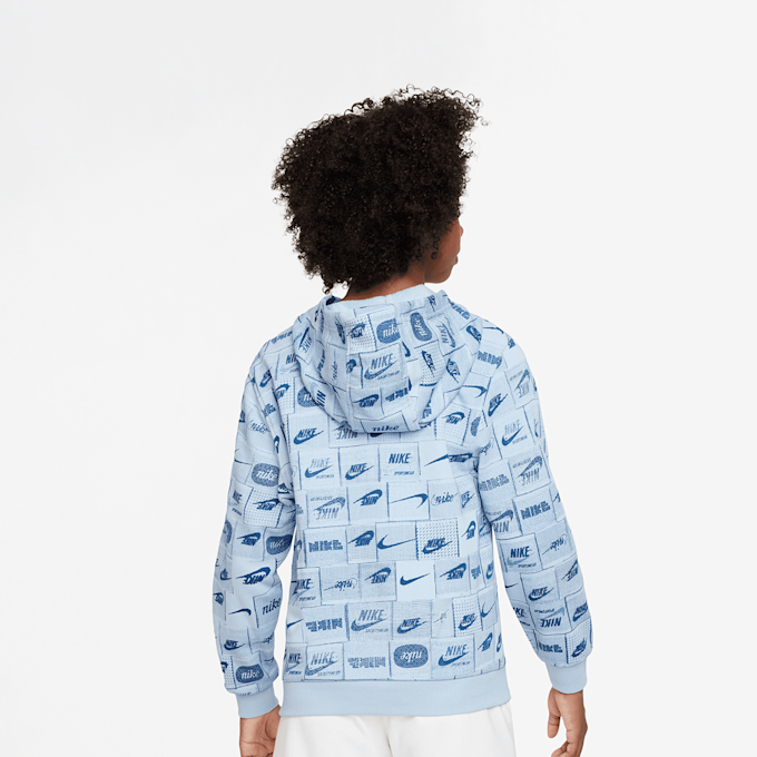 Nike Club Fleece French-Terry-Hoodie blu 28357 2