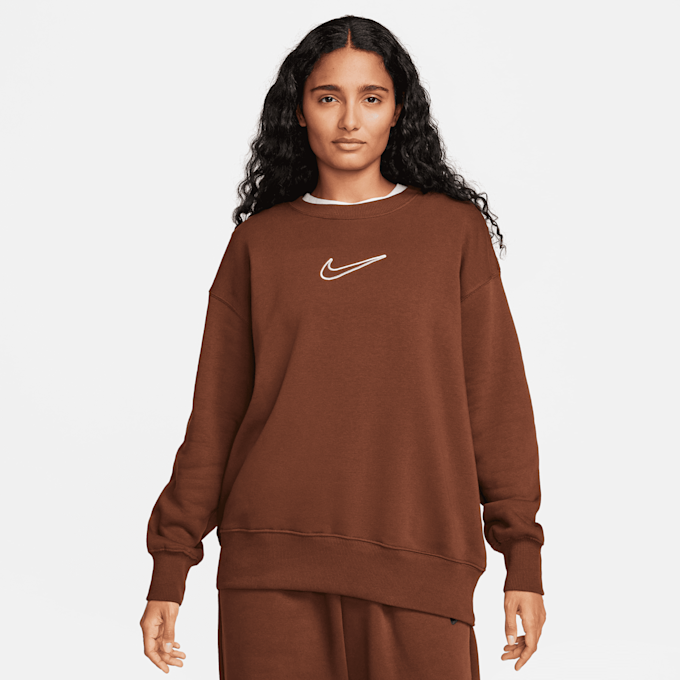 Nike Sportswear Phoenix Fleece Oversized Crew Sweatshirt bruin 28444 1