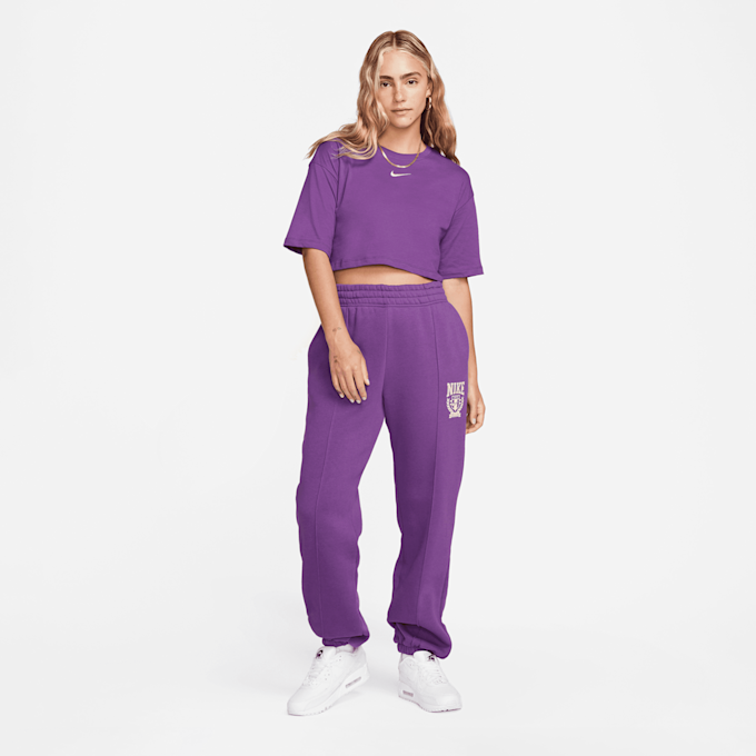 Nike   Sportswear Trend Crop Tee morado 28447 5