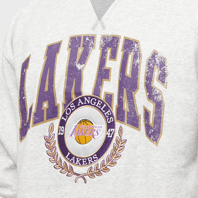 Mitchell & Ness NBA Premium Fleece Crew Los Angeles Lakers cinzento 28511 3
