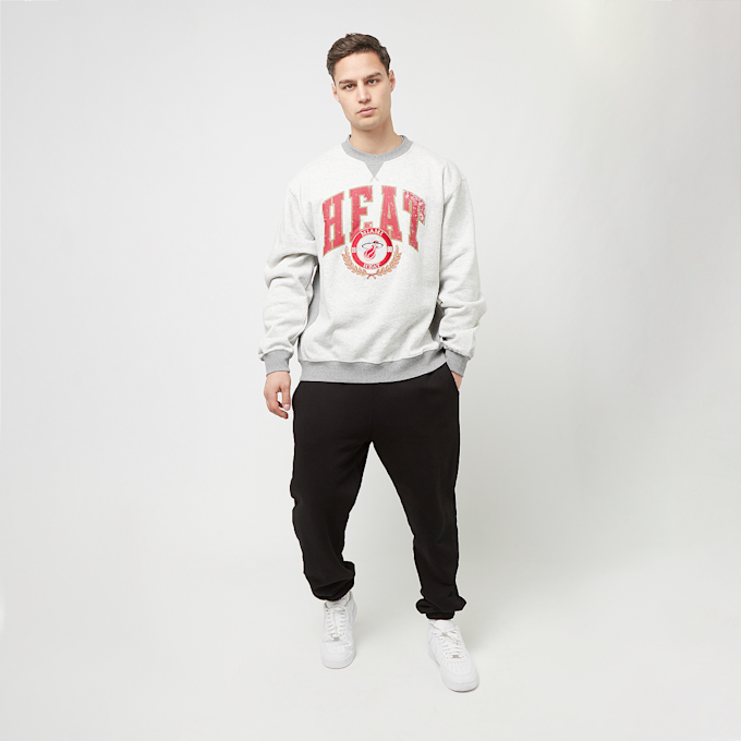 Mitchell & Ness NBA Premium Fleece Crew Miami Heat grijs 28512 5