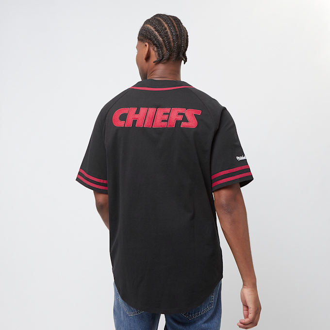 Mitchell & Ness Fashion Cotton Button Front Kansas City Chiefs nero 28514 2