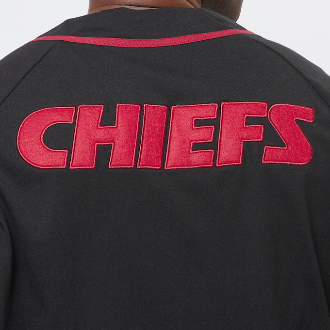 Mitchell & Ness Fashion Cotton Button Front Kansas City Chiefs negro 28514 5