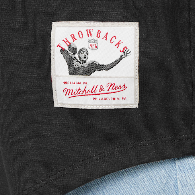 Mitchell & Ness Fashion Cotton Button Front Oakland Raiders nero 28515 4