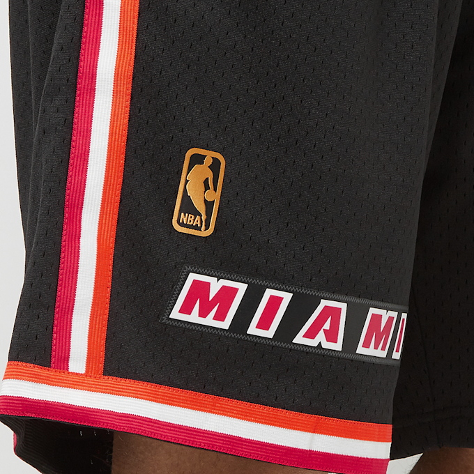 Mitchell & Ness NBA Swingman Shorts Miami Heat zwart 28517 4
