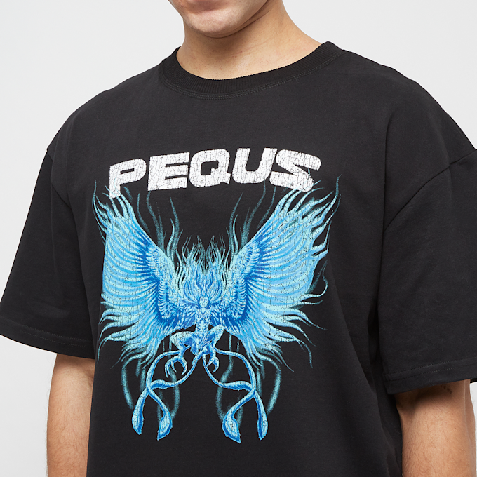 PEQUS Blue Angel Graphic T-Shirt crna 28816 3