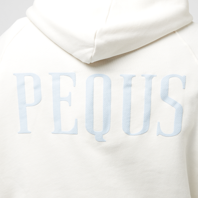 PEQUS Back Logo Hoodie blanc 28821 5