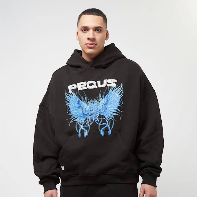 PEQUS Blue Angel Graphic Hoodie preto 28822 1