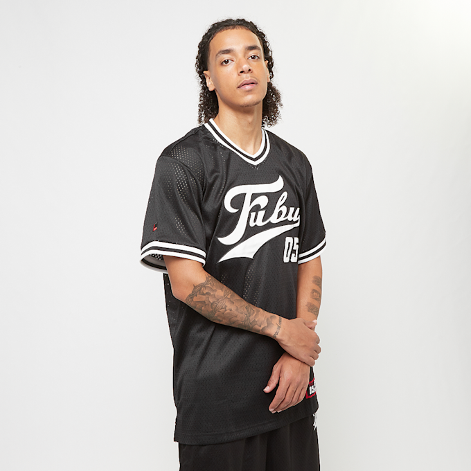 FUBU Varsity Mesh T-Shirt noir 28847 1