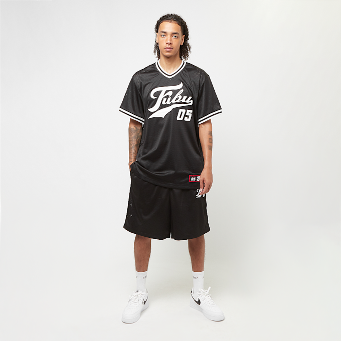 FUBU Varsity Mesh T-Shirt noir 28847 6
