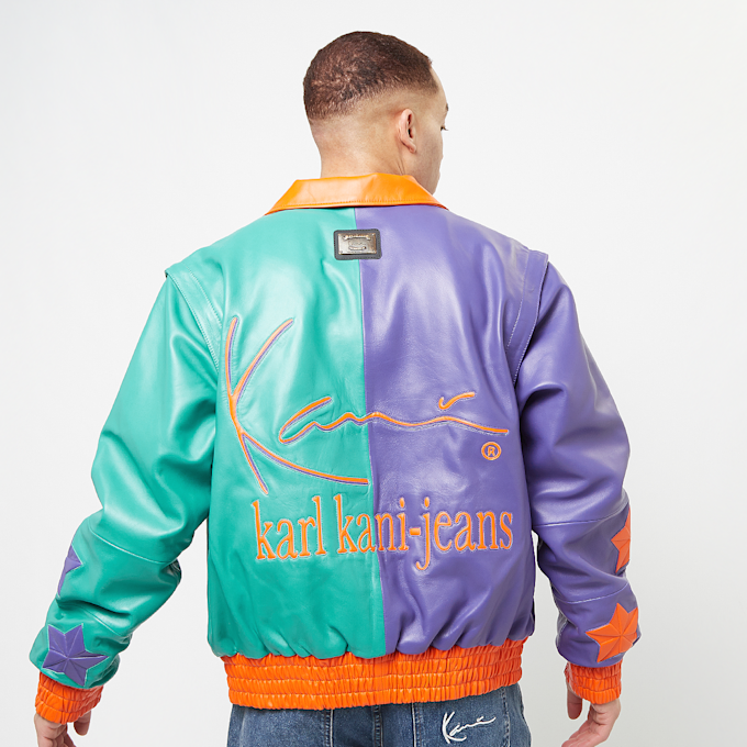 Karl Kani Metal Plate Block Leather College Jacket višebojno 28872 2